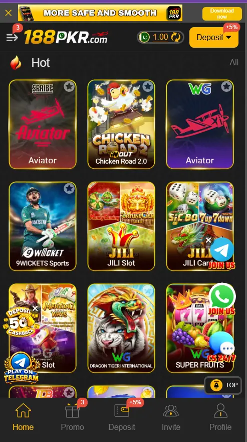 188PKR apk game