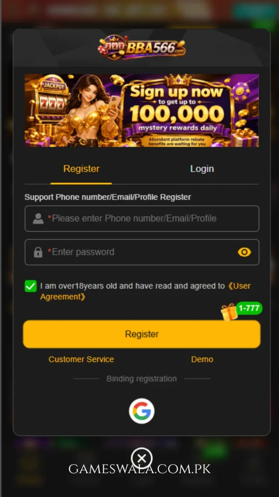bba556 game an earning style original, secure and recent game launched today