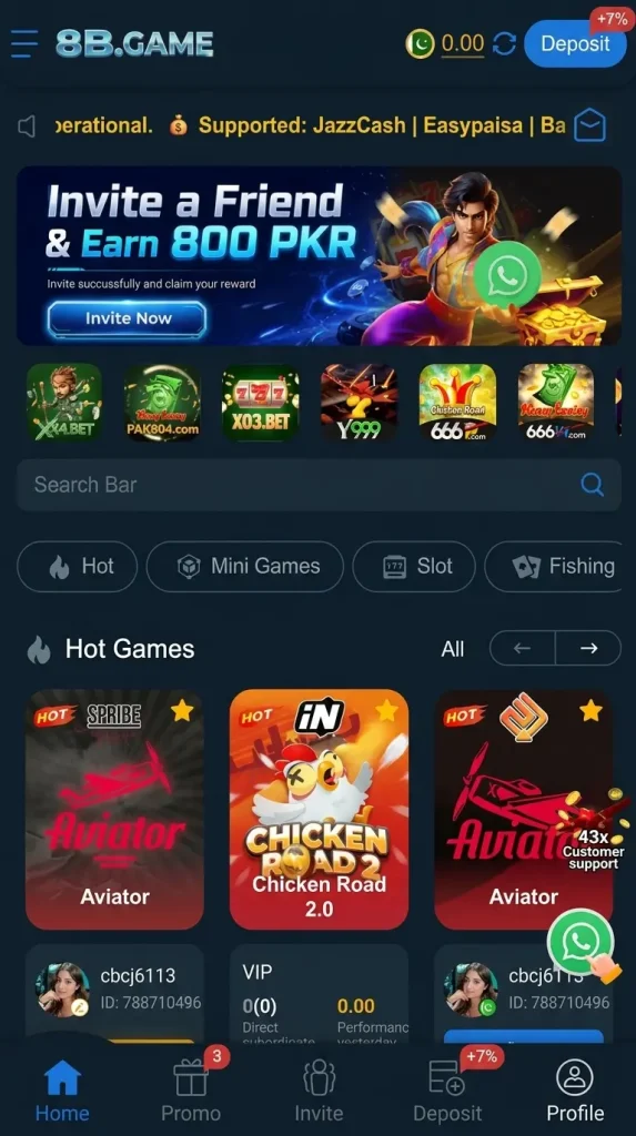 8B Game online gaming platform home page
