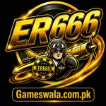 ER666 Game logo with pilot and airplane – Gameswala.com.pk