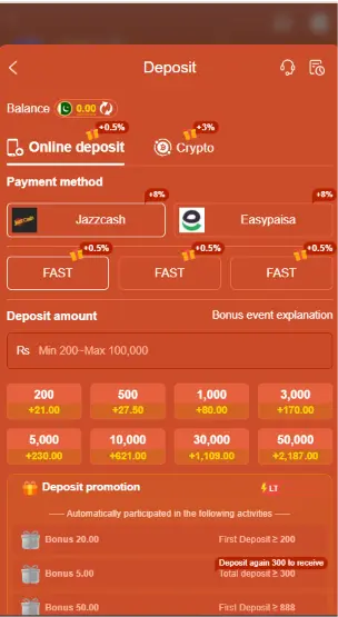 FE786WIN Game deposit payment options