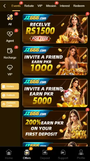 JZ666 Game bonus and rewards